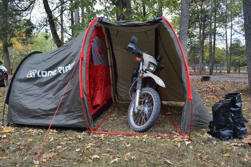 motorcycle travel tent