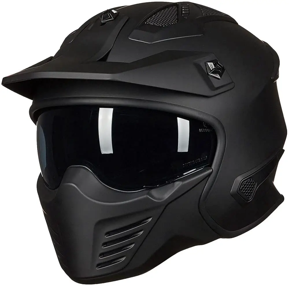ILM Open Face Motorcycle 34 Half Helmet