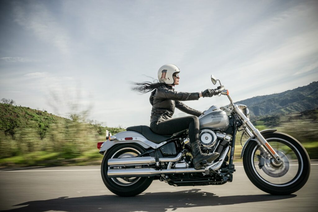 black and gray Harley Davidson Deuce