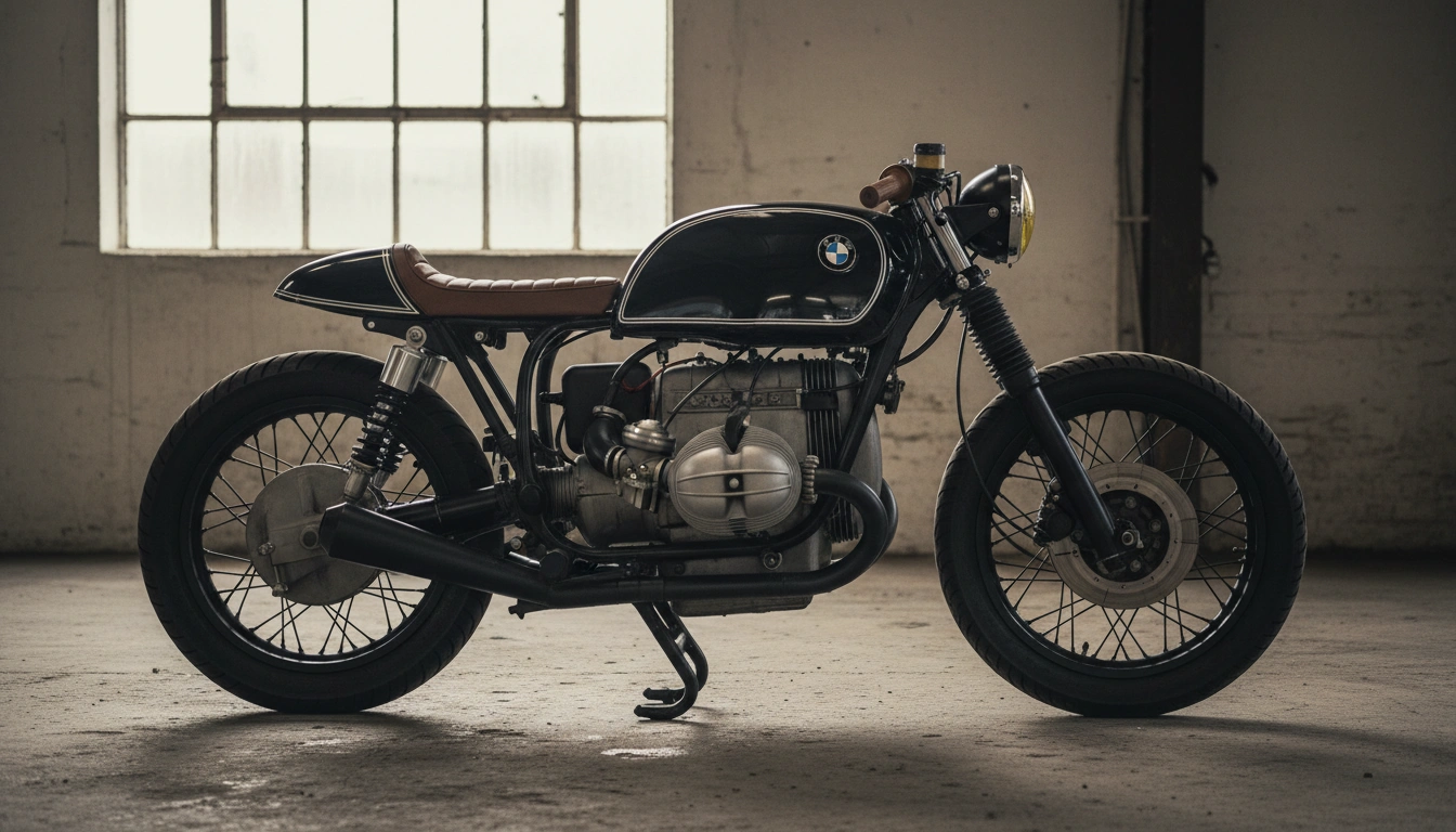 BMW R100 cafe racer build - horizontal opposed boxer engine workshop