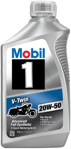 Mobil 1 V-Twin 20W-50 Synthetic (6-pack)