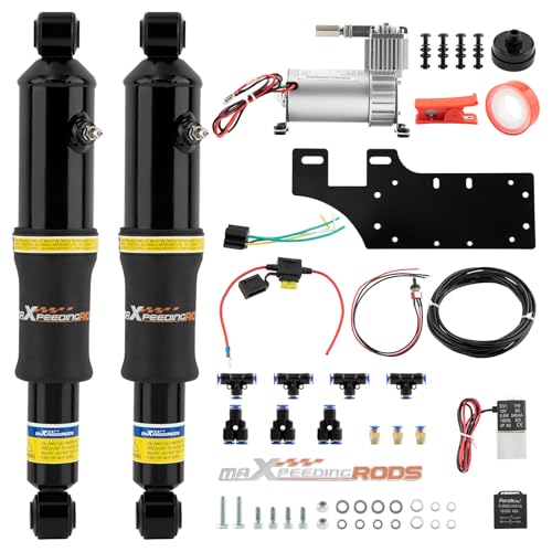 maXpeedingrods Rear Air Ride Suspension Compressor Kit for Harley Davidson Touring