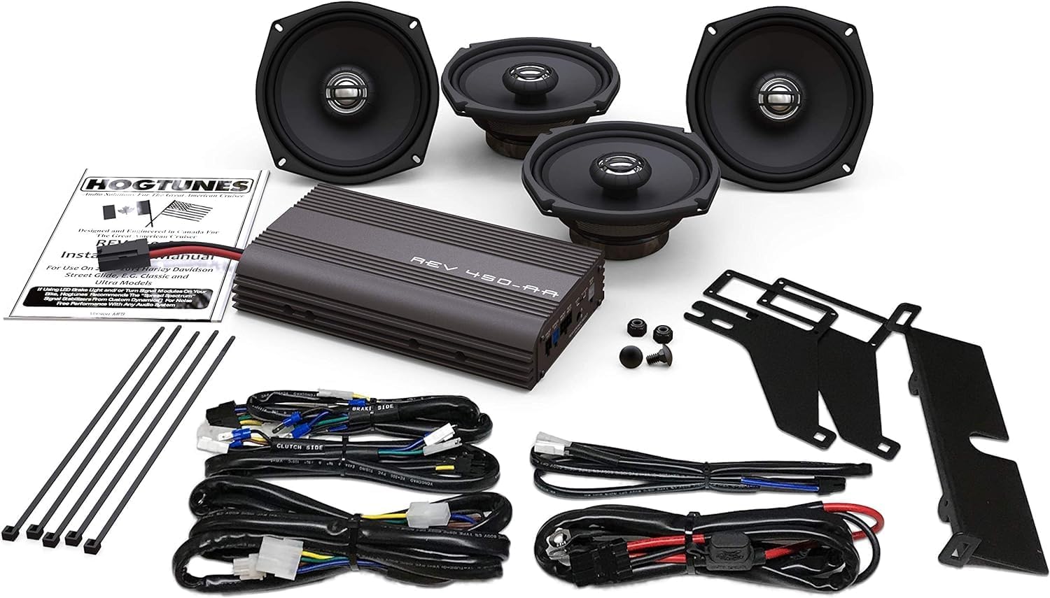 Hogtunes REV 450U KIT-AA amplifier speaker kit Harley