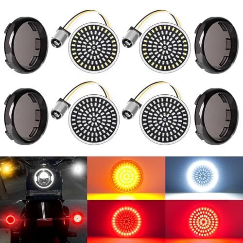 Benlari 1157 LED Turn Signals Front and Rear Complete Set for Harley-Davidson