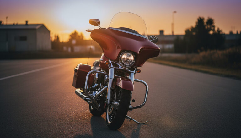 Harley-Davidson Road Glide shark-nose fairing with windshield
