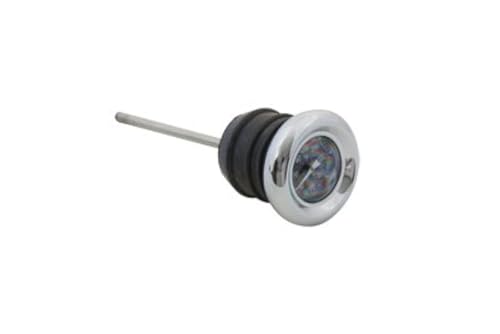 Chrome Shorty Style Oil Temperature Gauge Dipstick for Harley Sportster