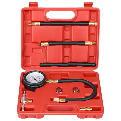 WUODAO 0-100 PSI fuel pressure gauge kit for motorcycle fuel injection testing