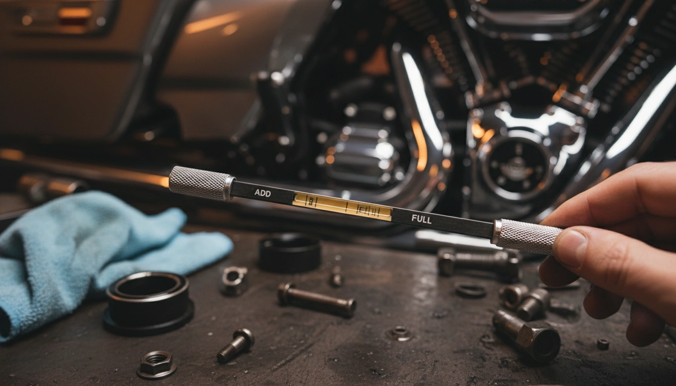 how to check oil on harley davidson 1