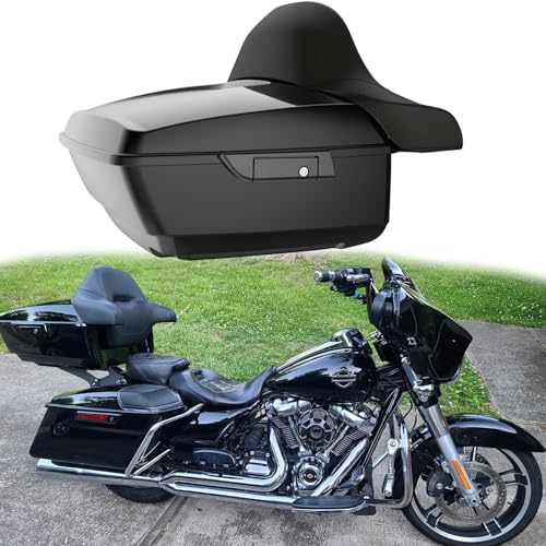 Moto Onfire Universal King Tour-Pak with Backrest Pad for Harley Davidson 2014+