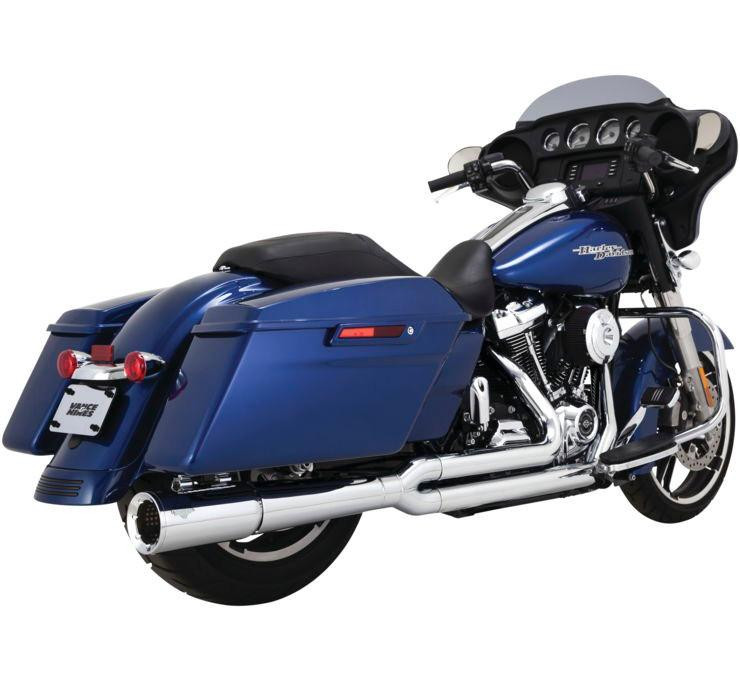 Best 2 Into 1 Exhaust For Harley Bagger 1 Vance & Hines Pro Pipe HS exhaust for Harley M8 Touring