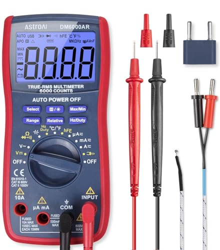 AstroAI True RMS Digital Multimeter for checking Harley-Davidson Pan America 1250 battery voltage